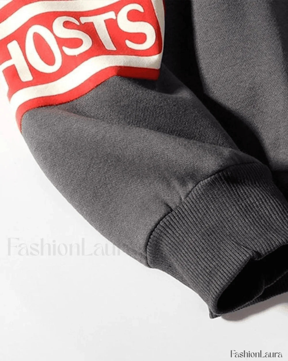 Letters Printed Long Sleeve Hoodie Sweatshirts & Hoodies L