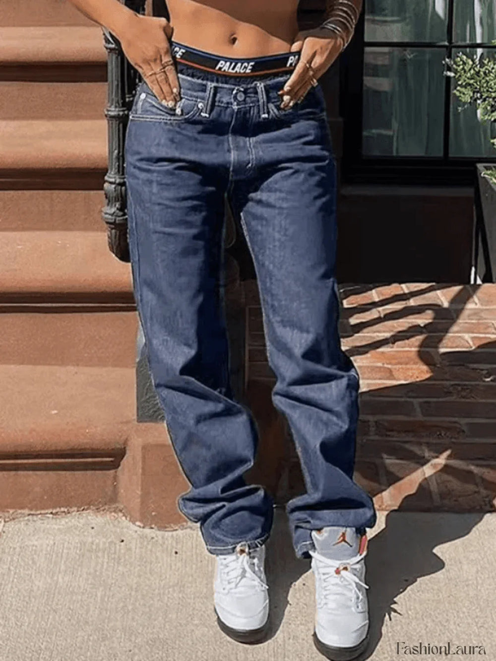 Light Wash Denim Boyfriend Jeans Blue1 / S Jeans