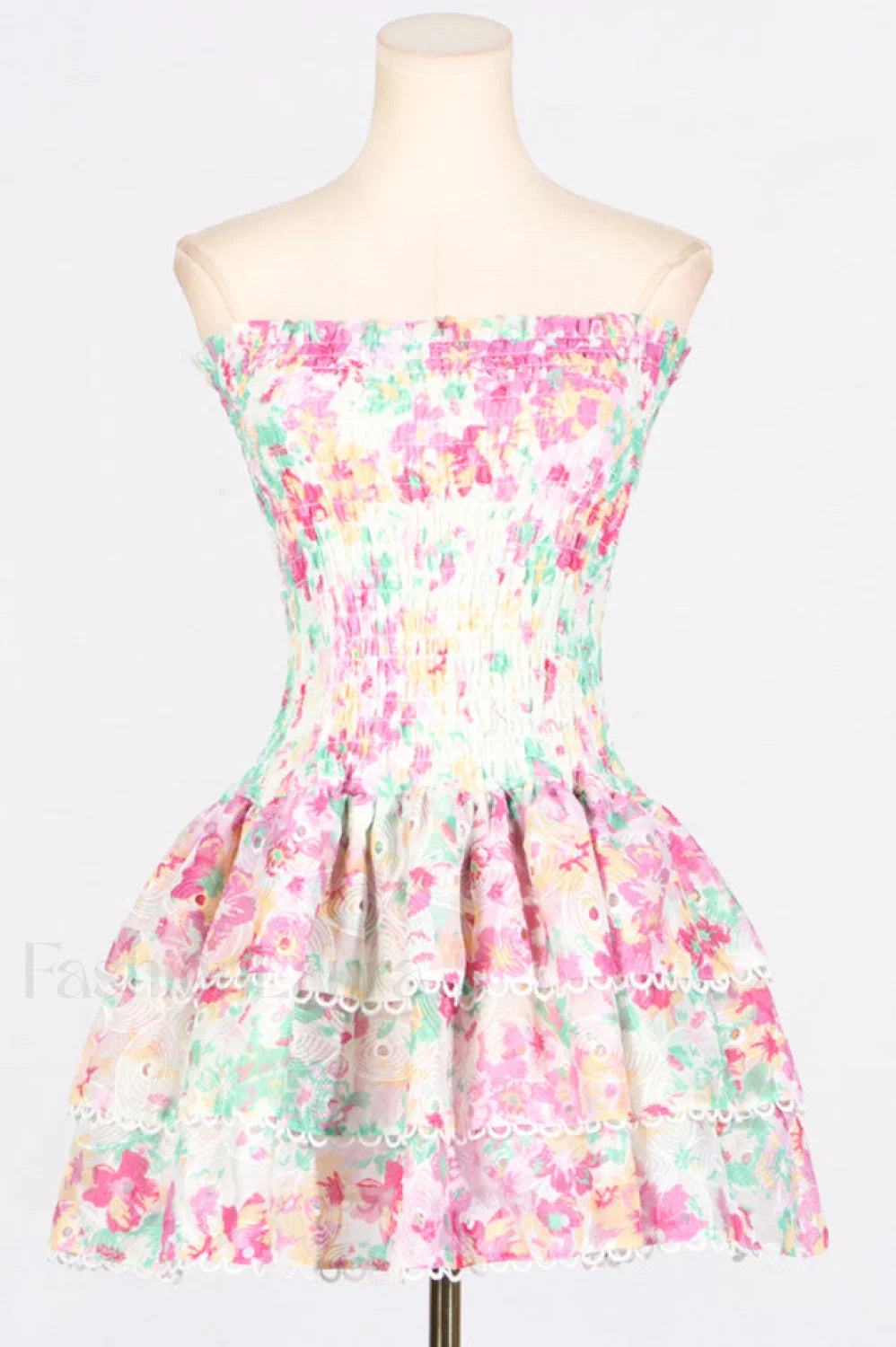 Lilibeth Floral Stylish Print Dress S / Pink Print