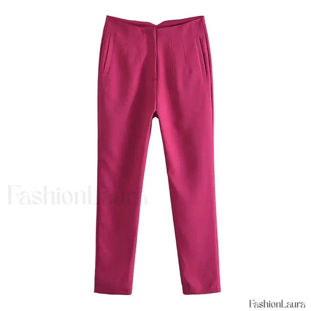 Long French Soft Elegant Simple Hollow Out Blouse ROSE / S