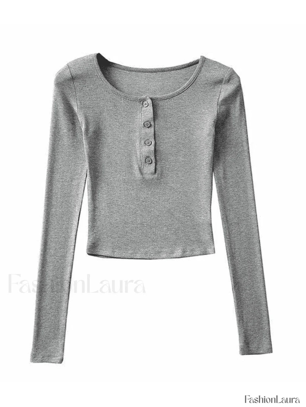 Long Sleeve Crop Top Tops&Tees