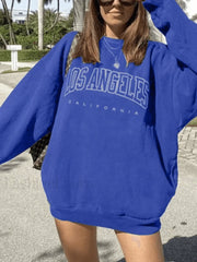 Los Angeles Graphic Sweatshirt Blue / S Sweatshirts & Hoodies L