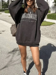 Los Angeles Graphic Sweatshirt Sweatshirts & Hoodies L