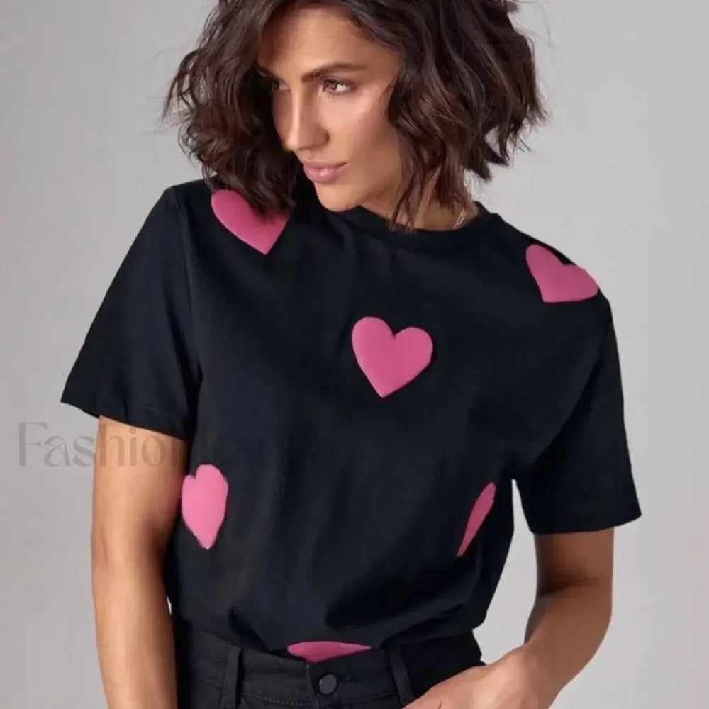 Lover Print White & Black T Shirt