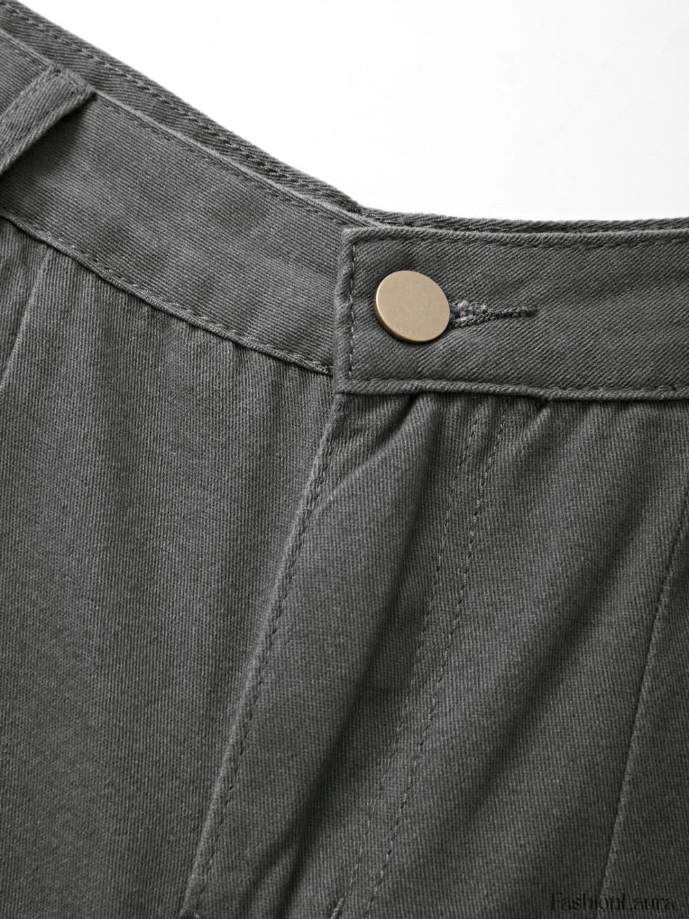 Men’s Cargo Pocket Patched Straight Leg Jeans loose jeans