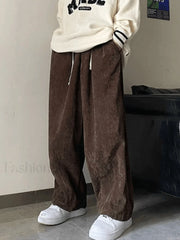 Men’s Corduroy Solid Casual Pants Pants