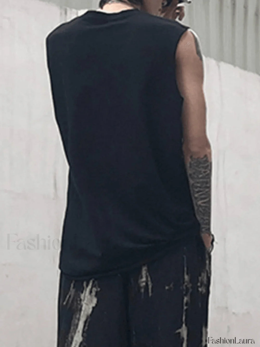 Men’s Distressed Vest Tops&Tees