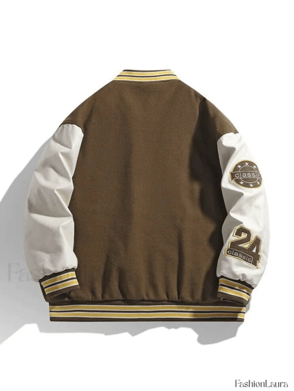 Men’s Embroidery Button Up Varsity Jacket Jackets