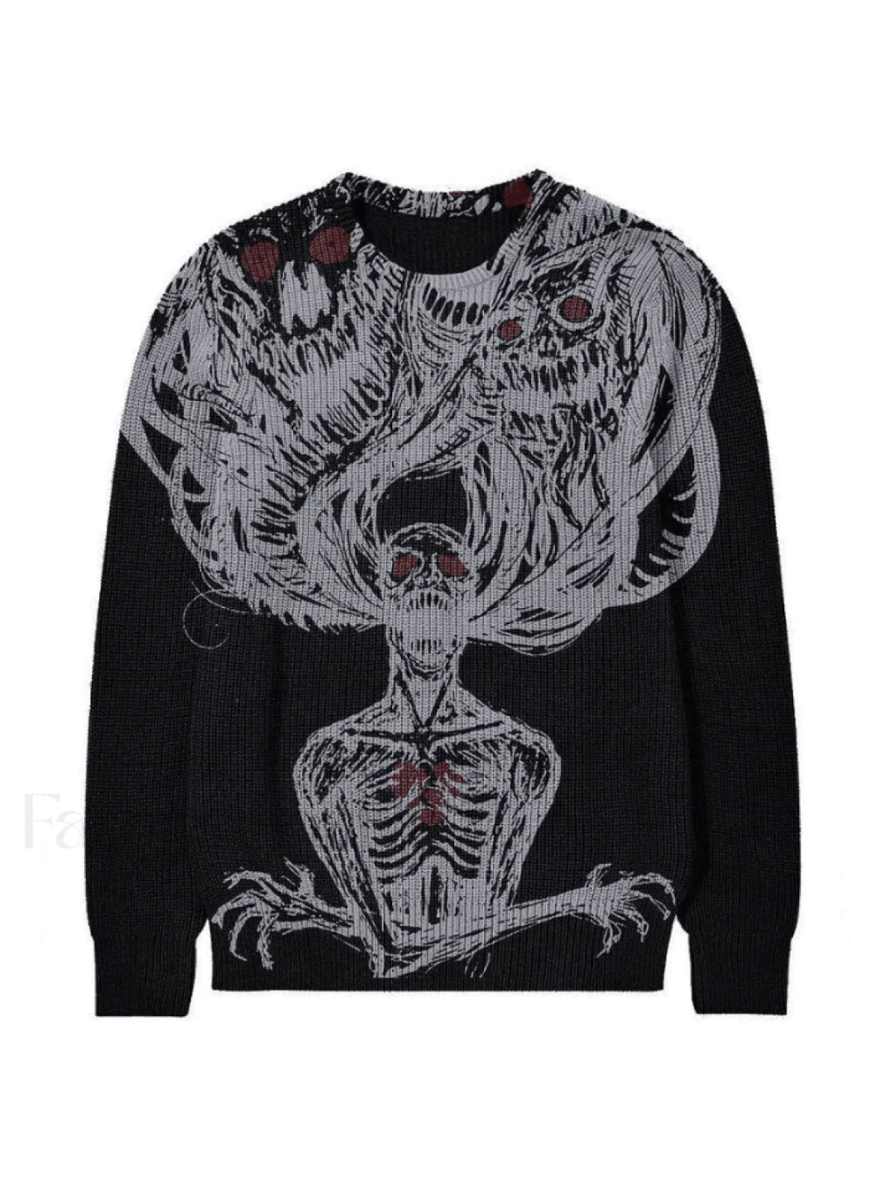 Men’s Evil Force Jacquard Pullover Sweater Black / M Sweaters