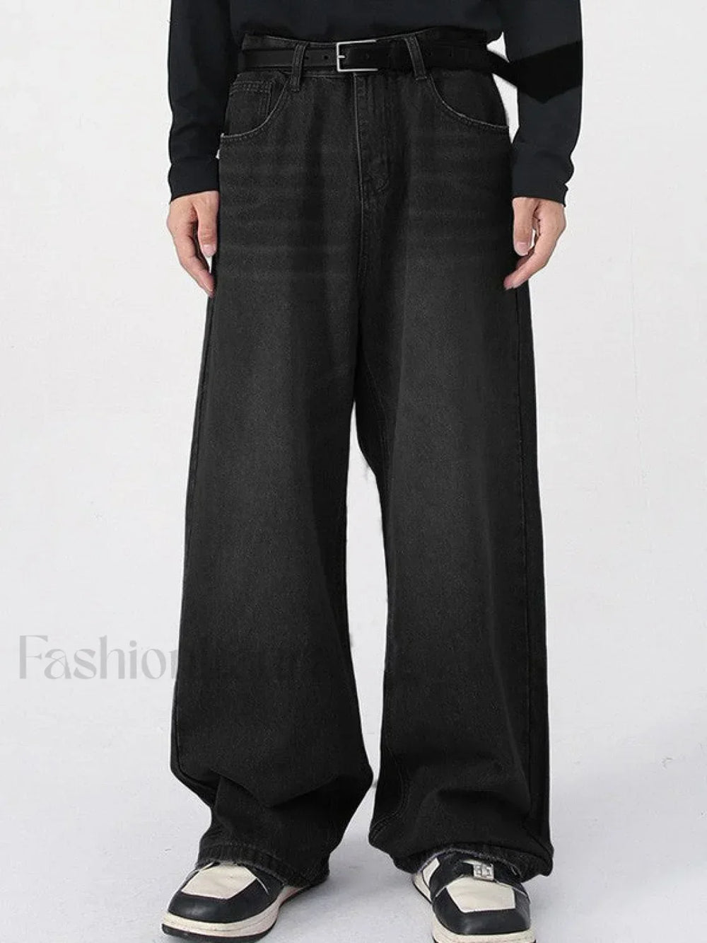 Men’s Faded Vintage Denim Loose Jeans loose jeans