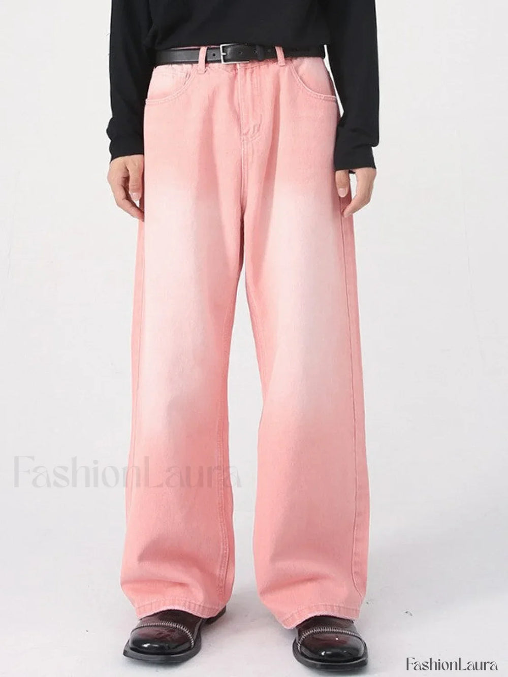 Men’s Faded Vintage Denim Loose Jeans loose jeans