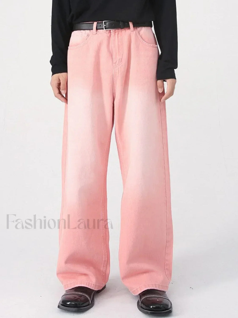 Men’s Faded Vintage Denim Loose Jeans loose jeans