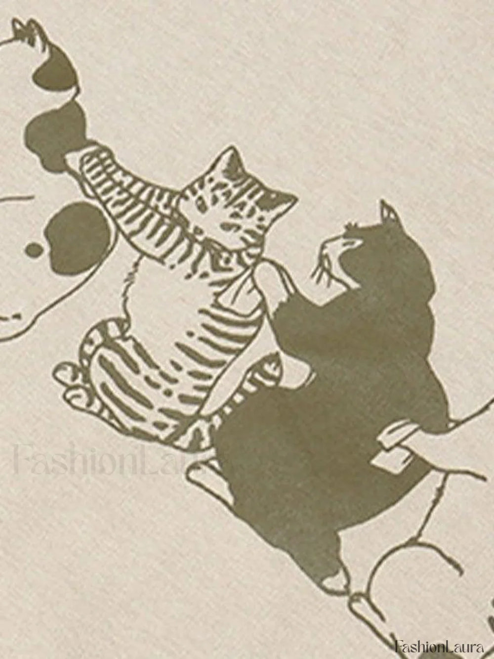 Men’s Kitten Short Sleeve Tee Tops&Tees