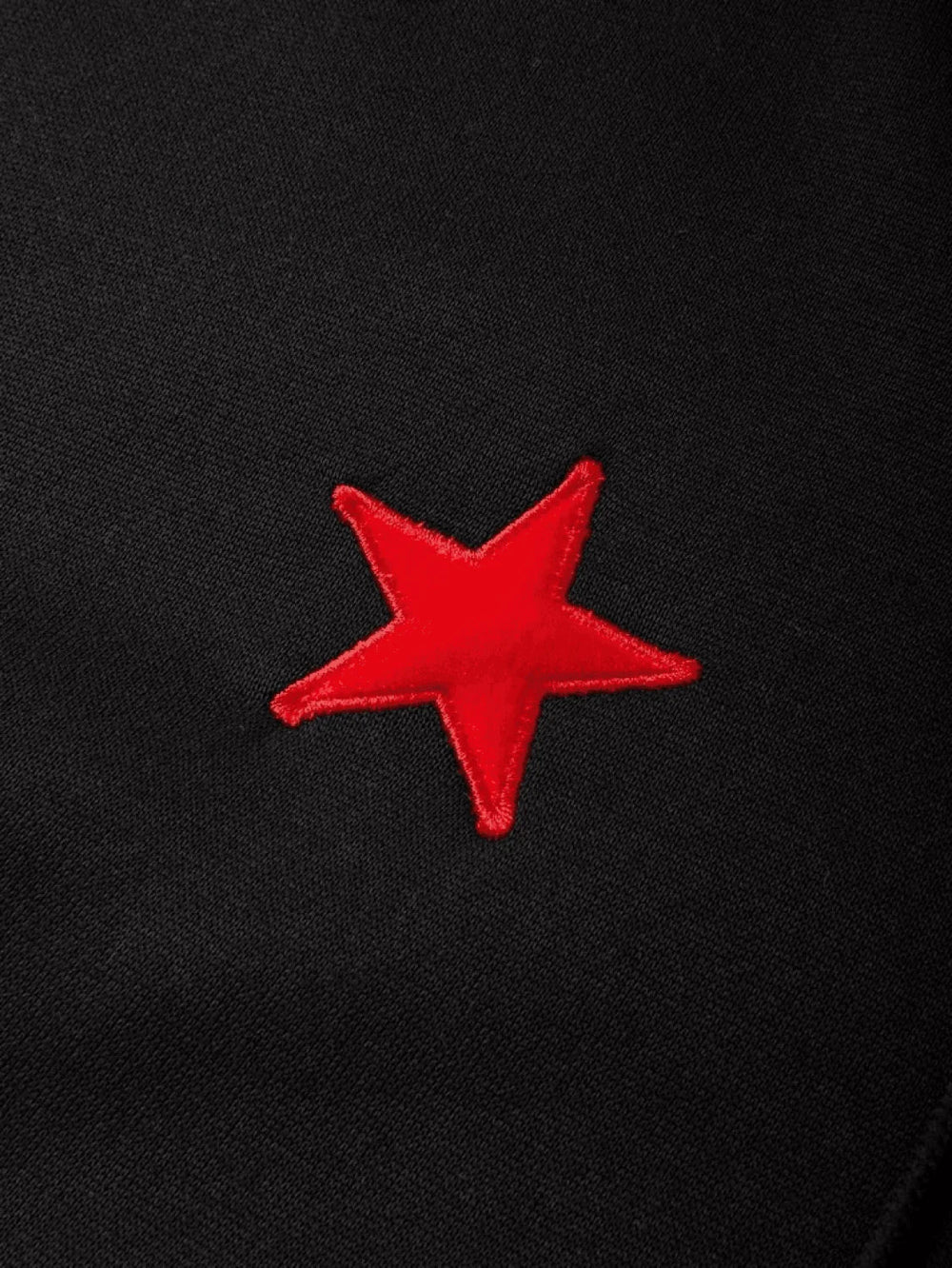 Men’s Patch Star Zip Up Hoodie Sweatshirts & Hoodies L