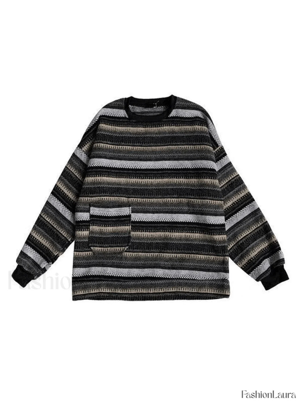 Men’s Pocket Striped Knit Sweater Sweaters