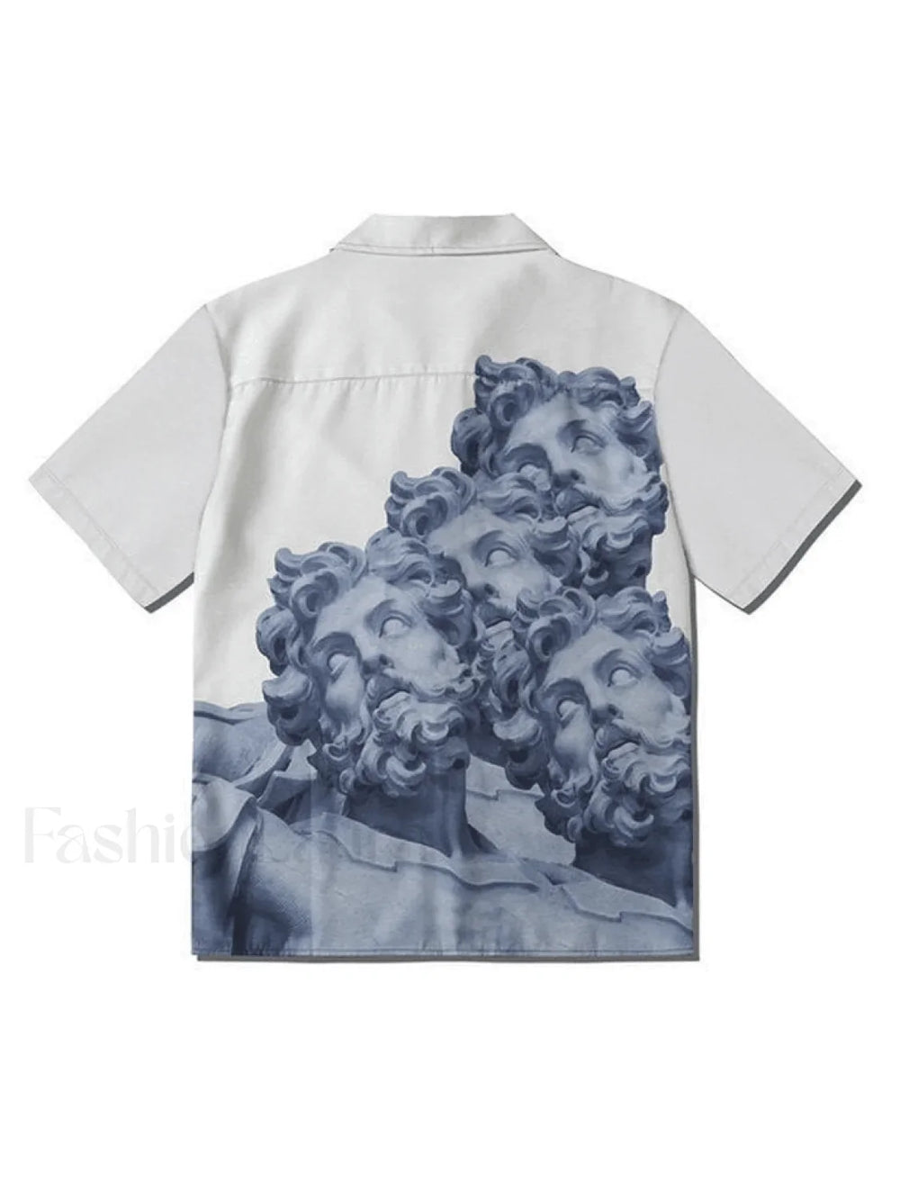 Men’s Poseidon Print Short Sleeve Shirt Shirts