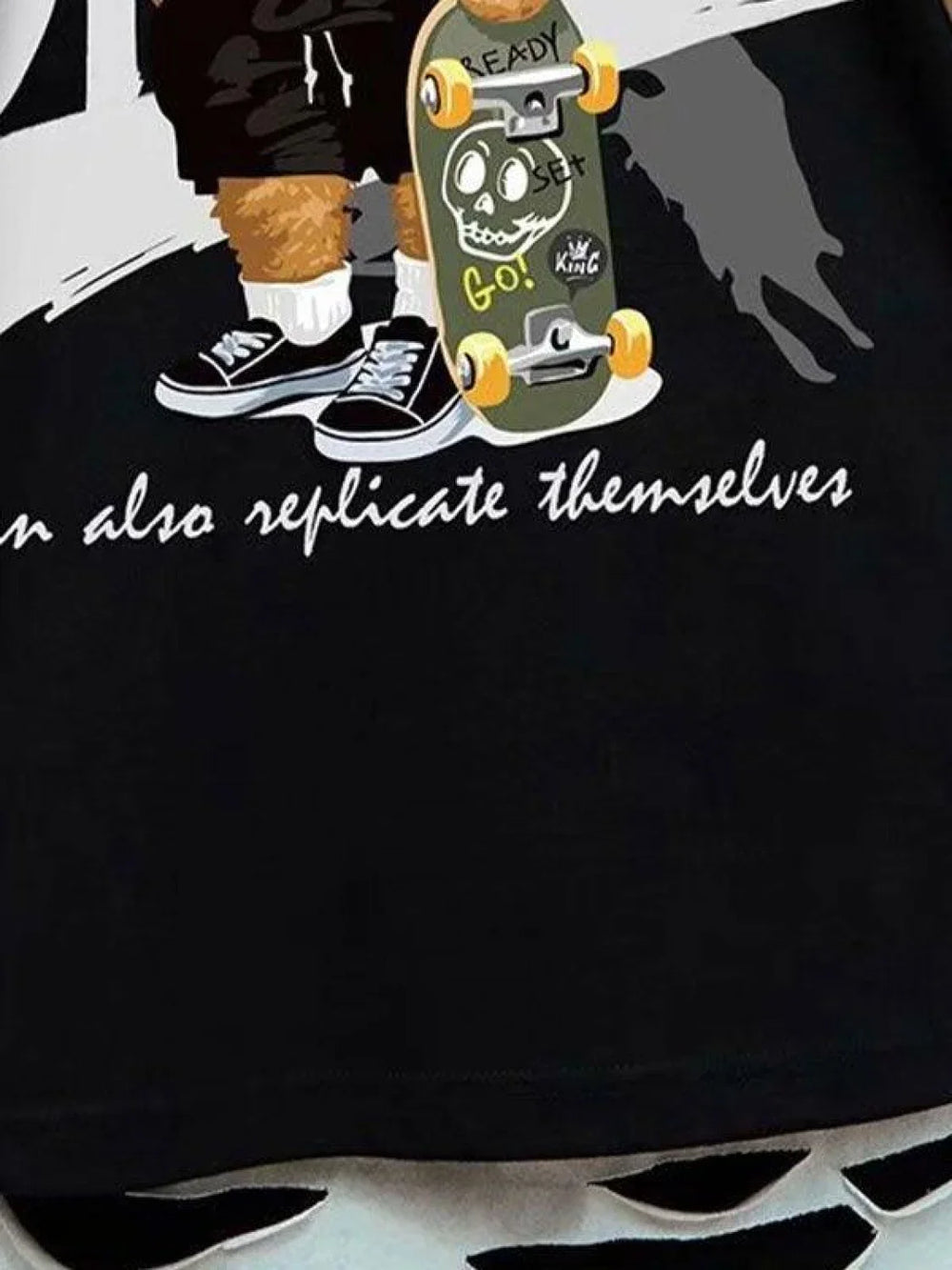 Men’s Skate Bear Graphic Tee Tops&Tees