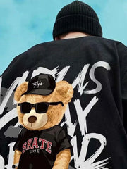 Men’s Skate Bear Graphic Tee Tops&Tees