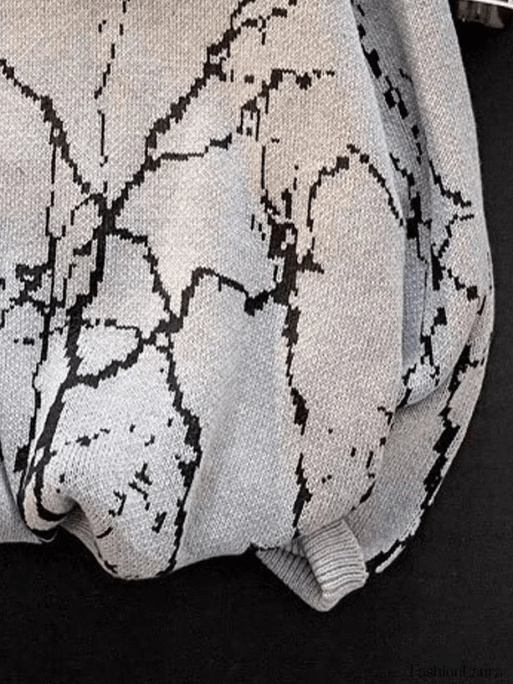 Men’s Vintage Jacquard Long Sleeve Knit Sweater Sweaters