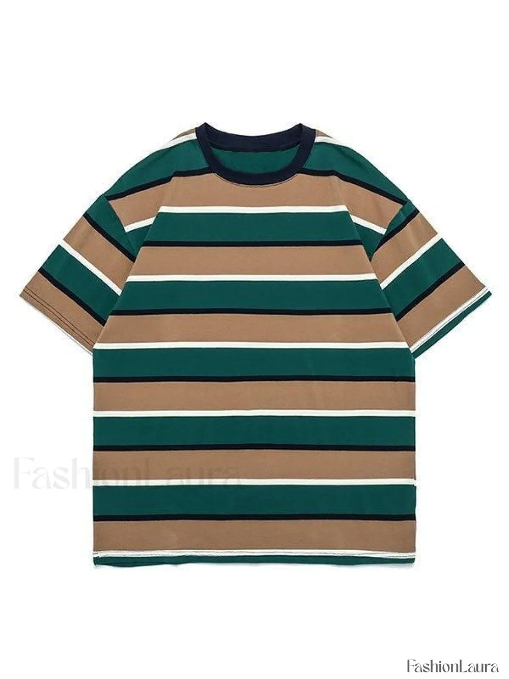 Men’s Vintage Striped Tee Green / M Tops&Tees