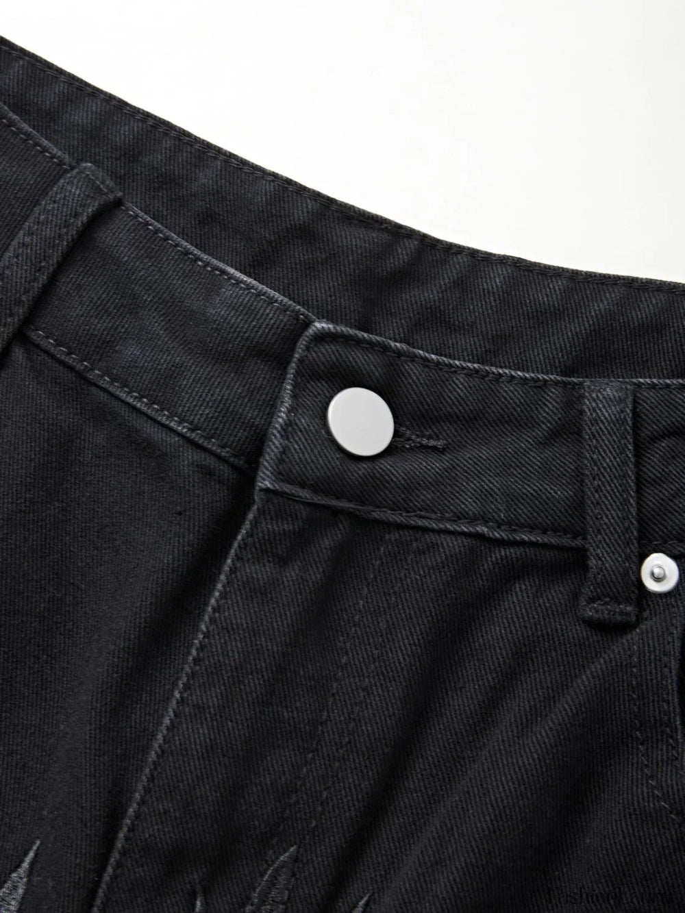 Men’s Washed Revenge Straight Leg Jeans loose jeans