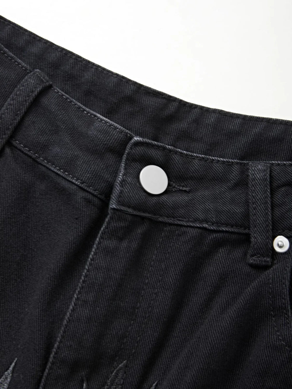 Men’s Washed Revenge Straight Leg Jeans loose jeans