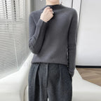 Merino Women’s Half Neck Pullover Slim Knit Bottoming Long Sleeve Cashmere Sweater Sweaters L