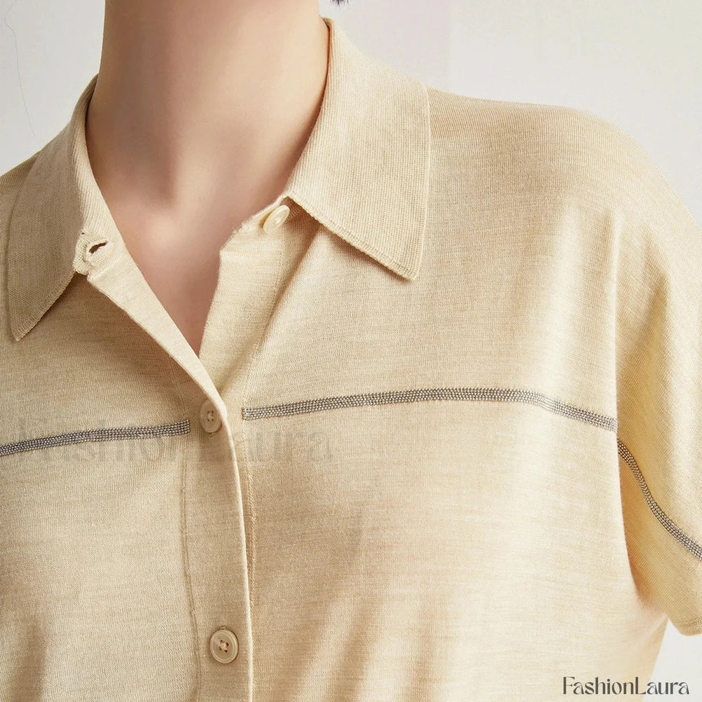 Merino Wool Silk High End T Shirt