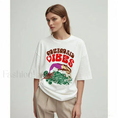 Mermaid Beach Style Vintage Plus Size T Shirt