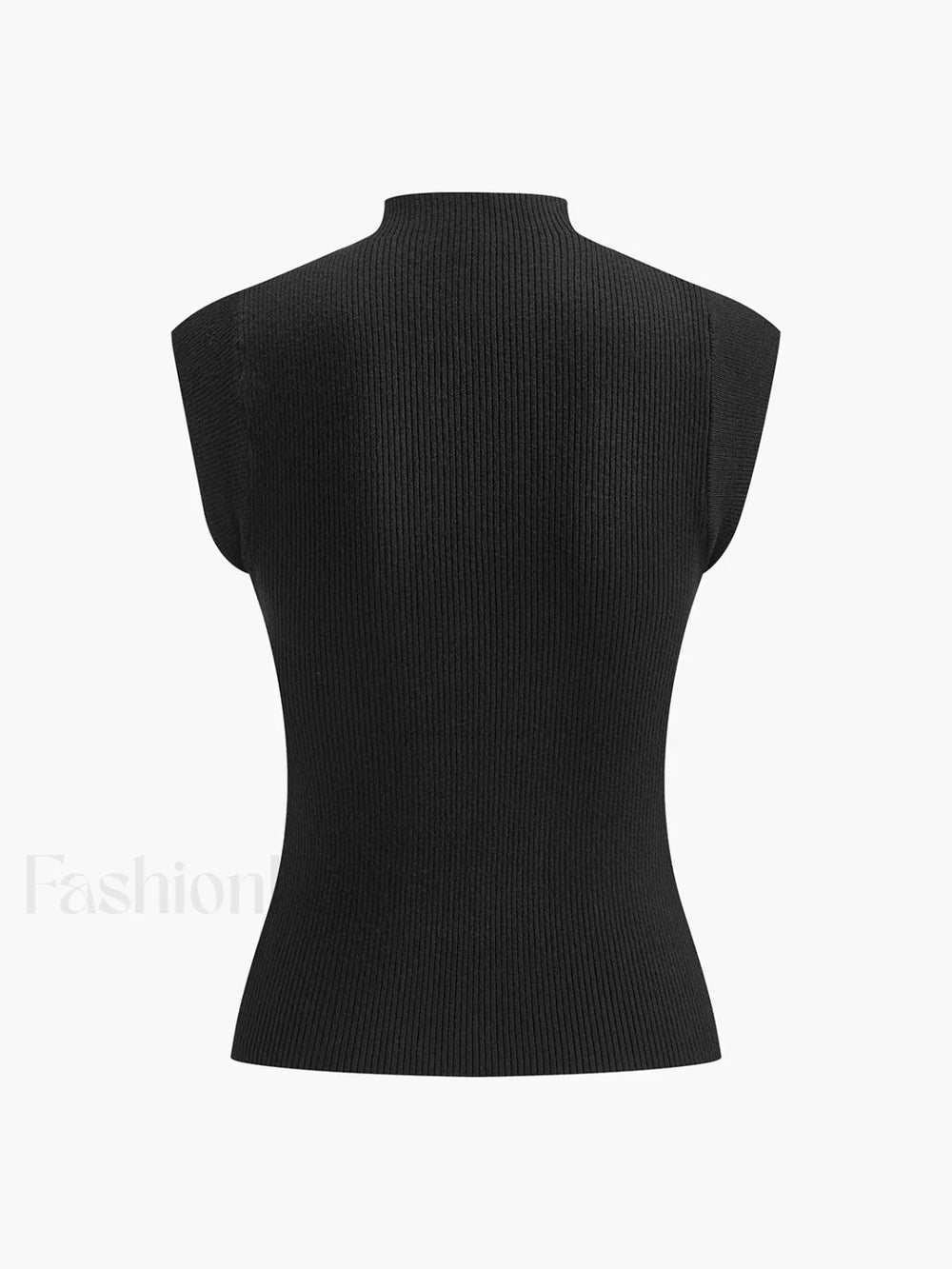 Mesh Patchwork Sleeveless Top Knit Tops