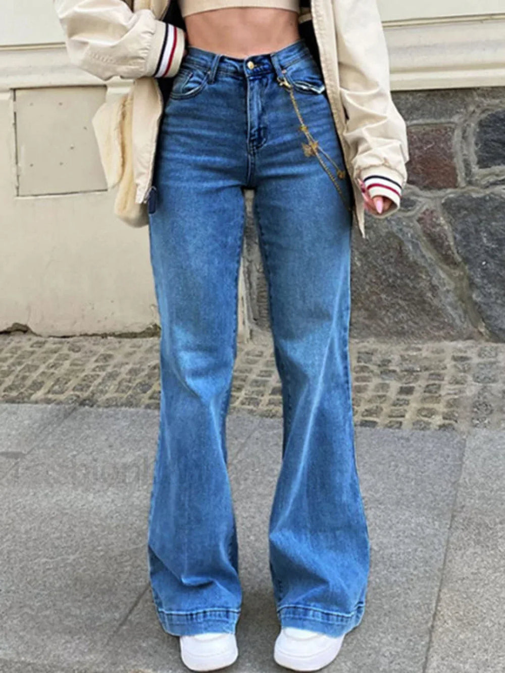 Mid Waist Washed Boyfriend Jeans Boyfriend Jeans