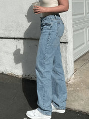 Mid Wash Classic Boyfriend Jeans Jeans