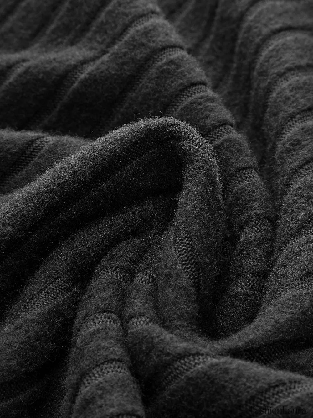 Mock Neck Ribbed Short Dress Dresses