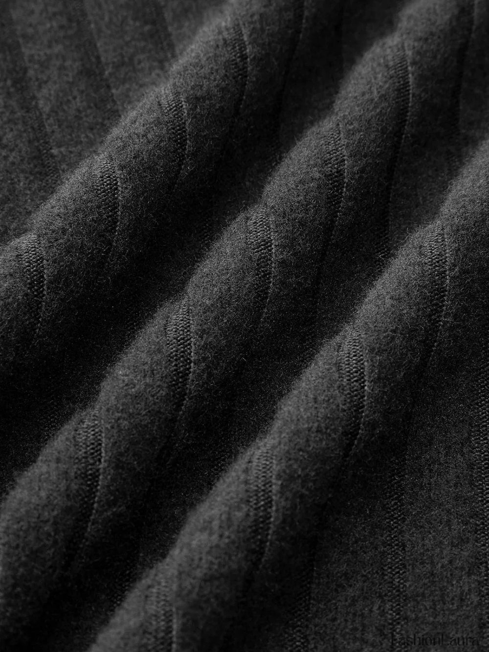 Mock Neck Ribbed Short Dress Dresses