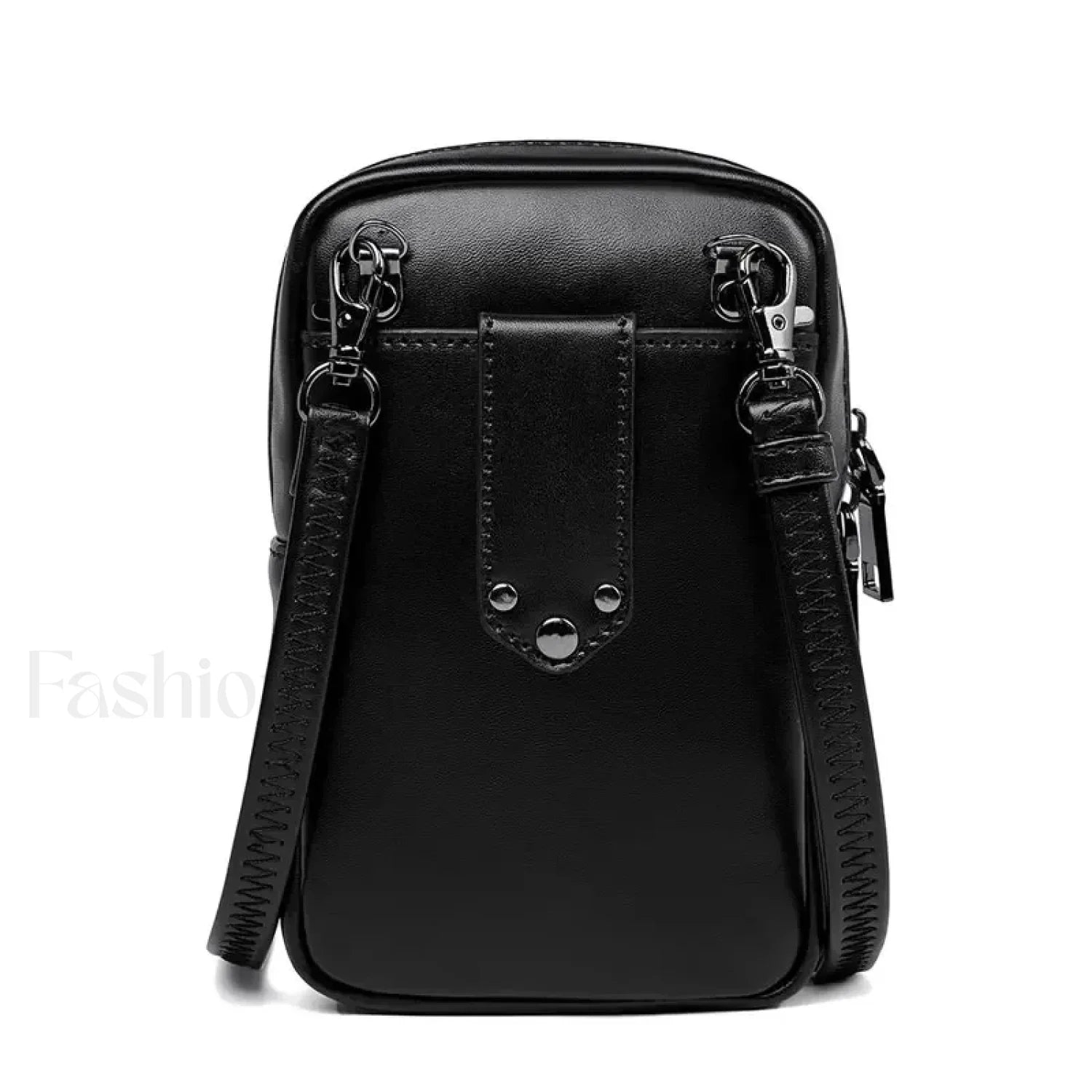 Motorcycle Skull Snake Pattern Ladies Punk Outdoor Travel Lipstick Mobile Phone Bag Black