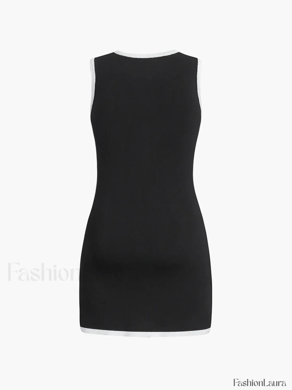 Multi Pocket Button Sleeveless Short Sweater Dress Sweater Dresses