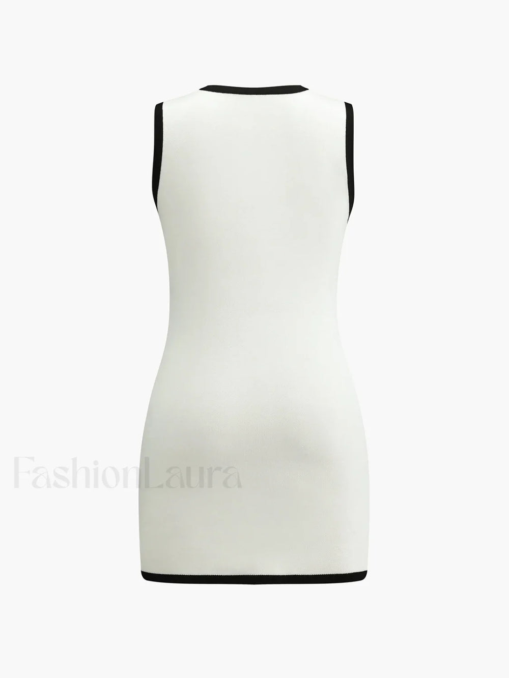 Multi Pocket Button Sleeveless Short Sweater Dress Sweater Dresses