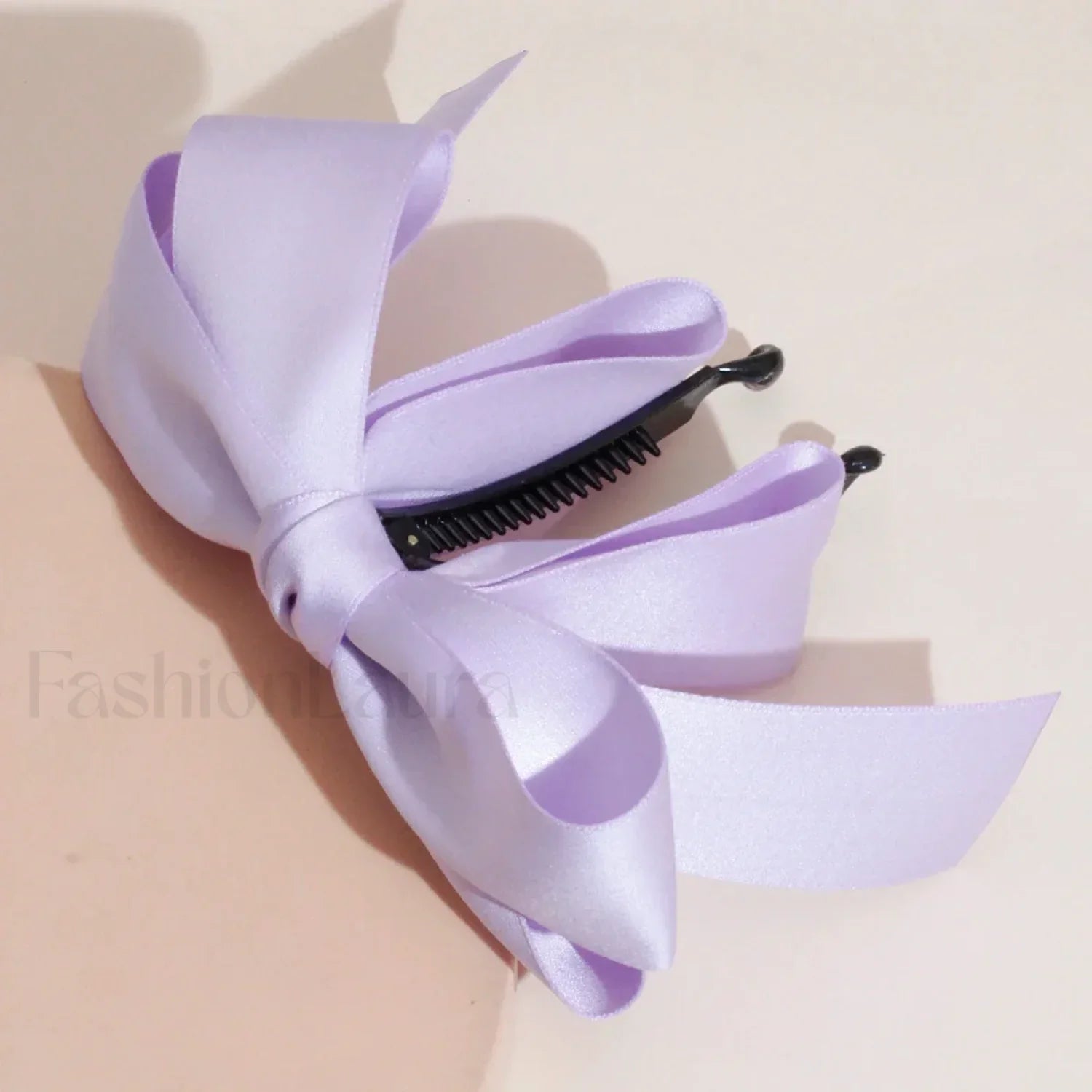 New Banana Clip Double Layer Horsetail Christmas Hair Accessory Purple