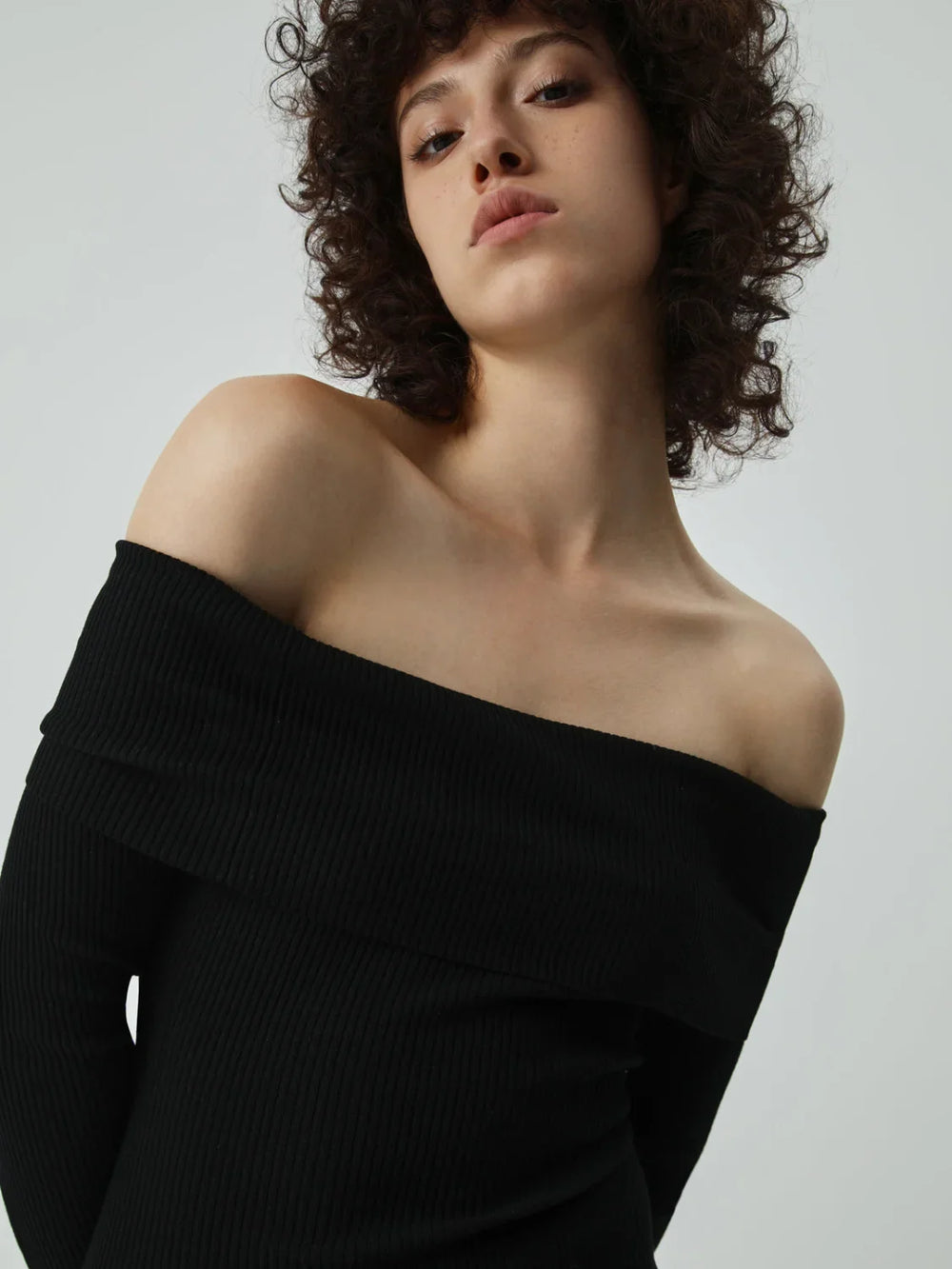 Nostalgia Off Shoulder Long Modern Sleeve Long Sweater Dress Sweaters L