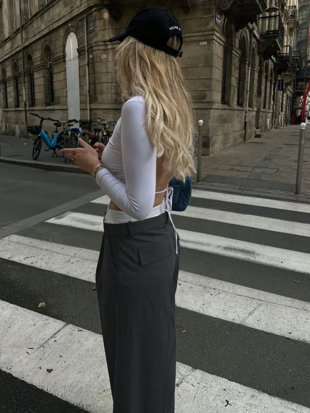 Off Duty Reversible Trendy Waistband Wide Leg Pants Pants