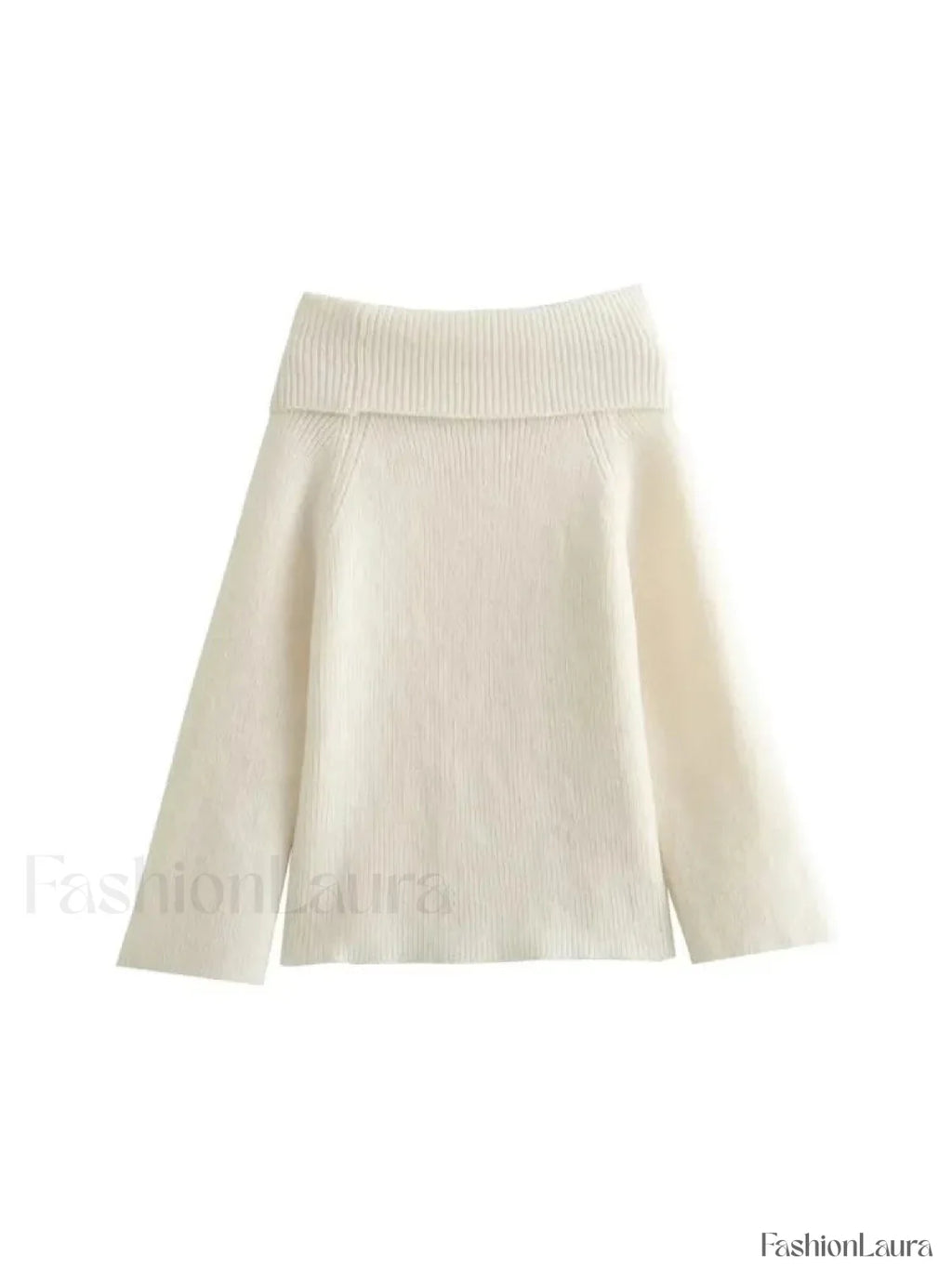 Off Shoulder Christmas Sweater for Women white / S Sweaters L