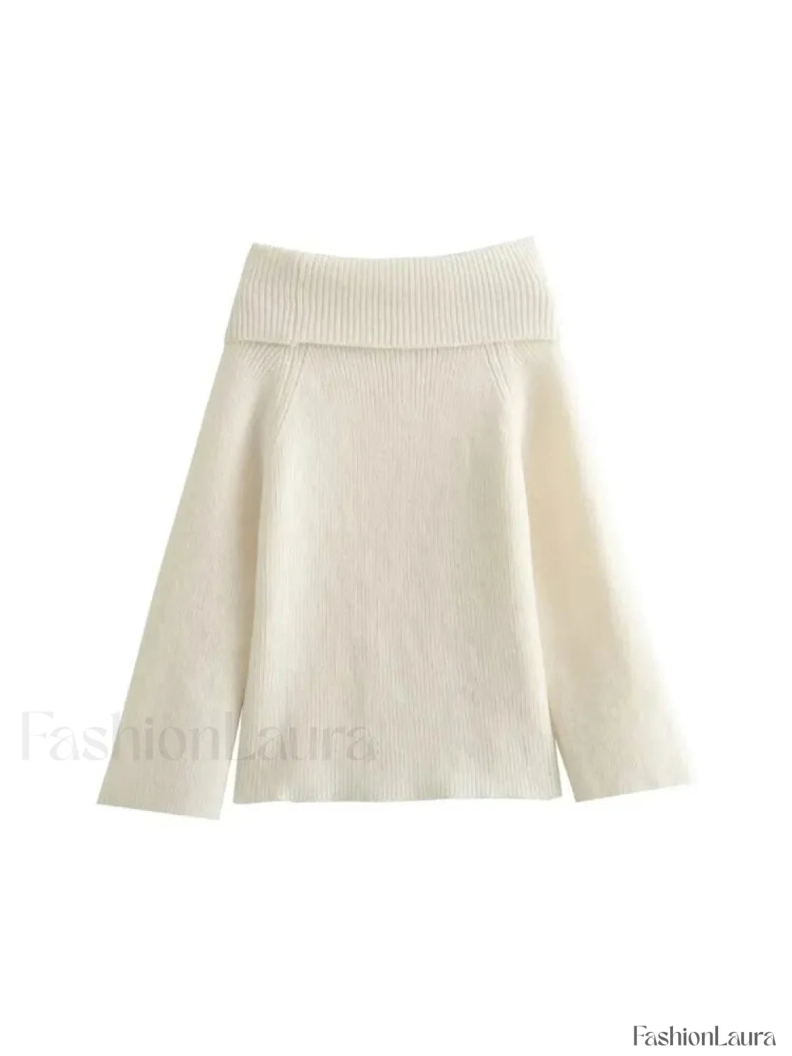 Off Shoulder Christmas Sweater for Women white / S Sweaters L