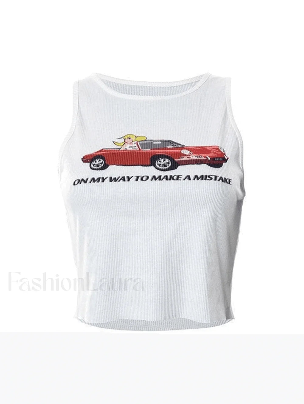 On My Way Ribbed Crop Tank Top Tops&Tees