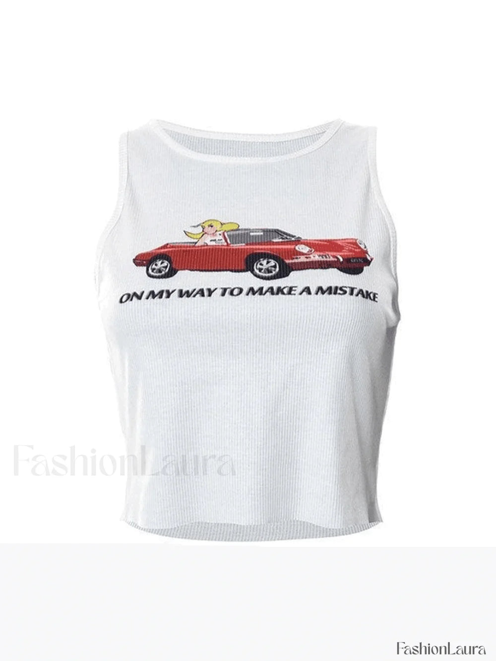 On My Way Ribbed Crop Tank Top Tops&Tees