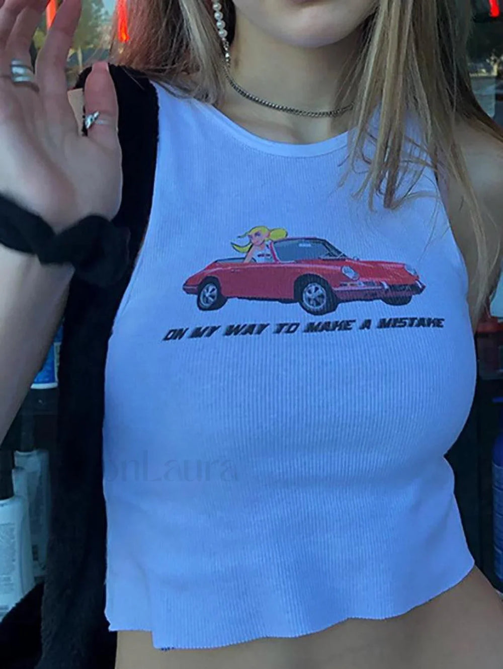 On My Way Ribbed Crop Tank Top Tops&Tees