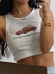 On My Way Ribbed Crop Tank Top Tops&Tees