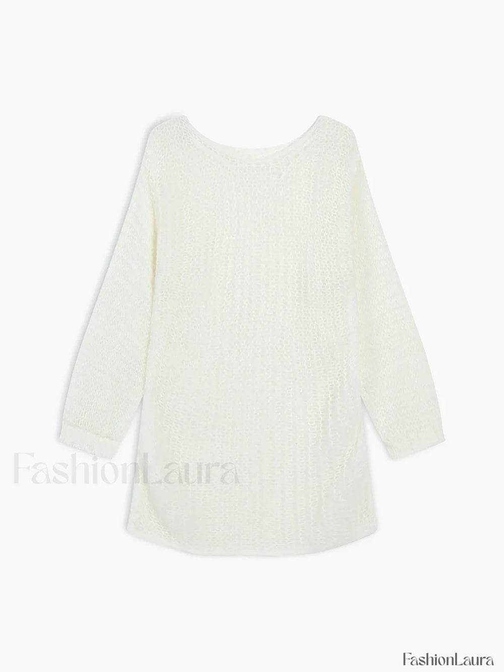 Open Knit Graceful Oversized Sweater Sweaters L