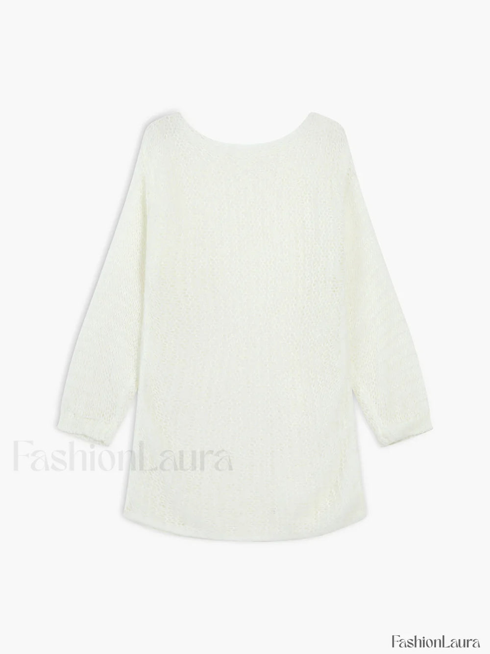 Open Knit Graceful Oversized Sweater Sweaters L
