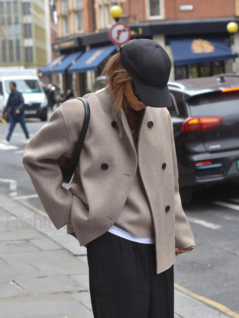 Oversized Charming Button Down Jacket Jackets