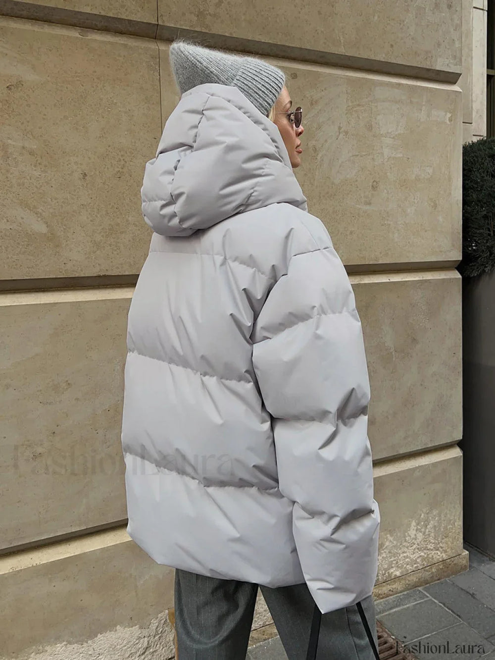 Oversized Quilted Graceful Puffer Down Coat Down Coats